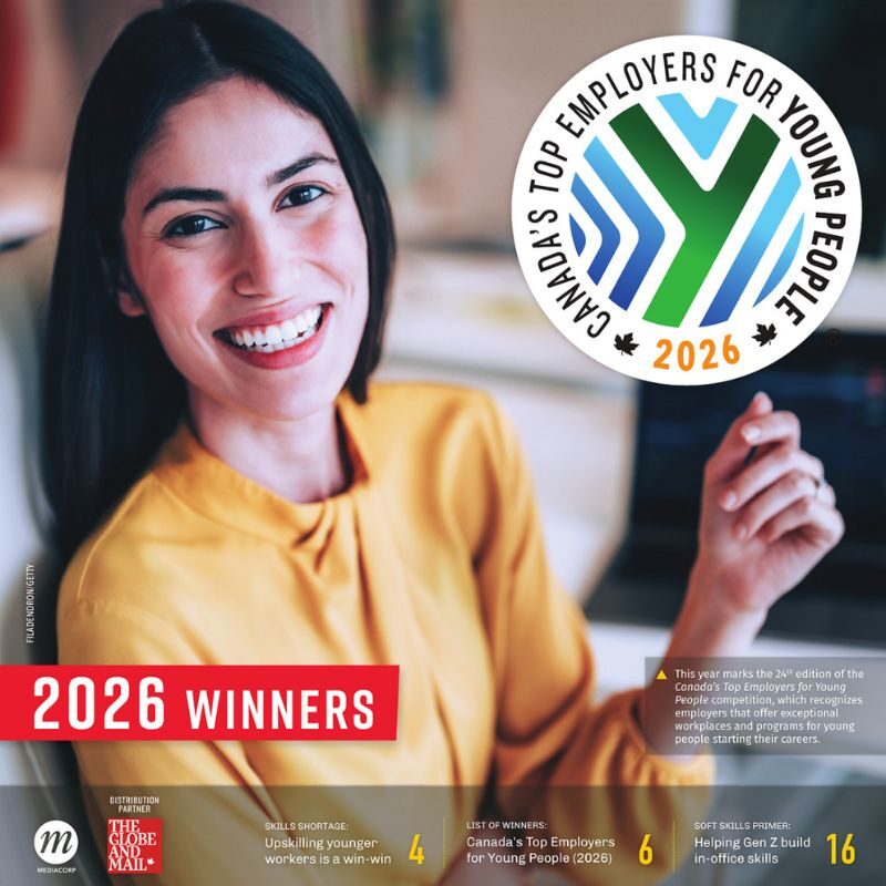 2026 Winners: Canada's Top Employers for Young People